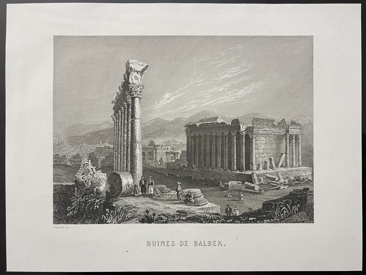 baalbek_temple_romain_de_bacchus_liban_gravure_par_aubert_1840