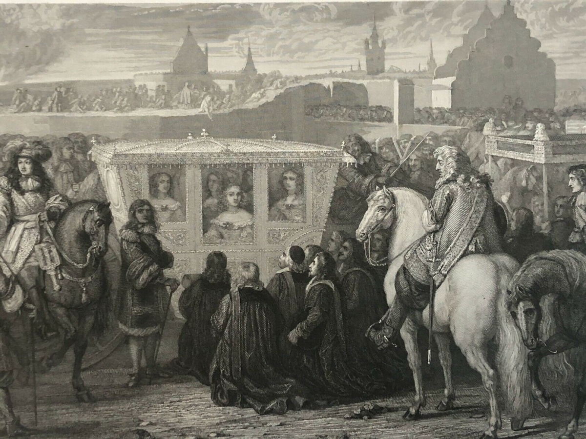 douai_louis_xiv_et_reine_marie-therese_d_autriche_infante_espagne_portugal_1677