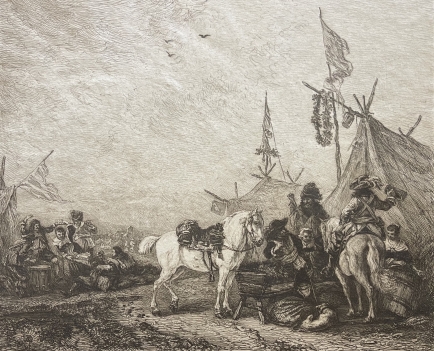 philips_wouwerman_1619-1658_halte_de_cavalerie_graveur_william_unger_vers_1870_cheval