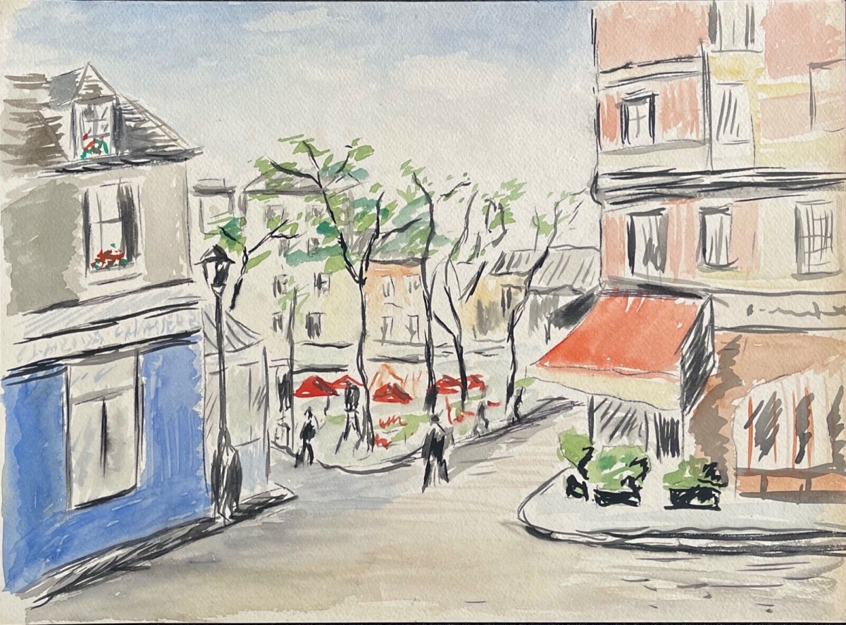 paris_montmartre_au_clairon_des_chasseurs_brasserie_aquarelle_de_1970_anonyme