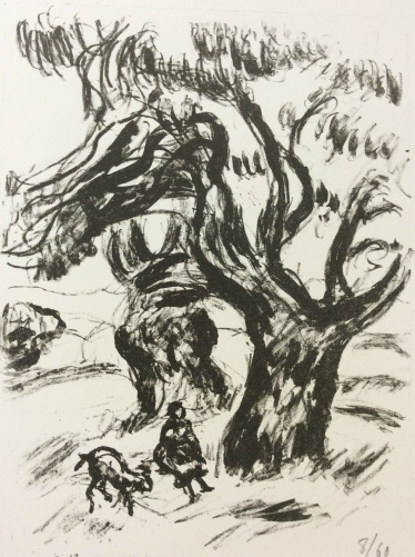 rene_seyssaud_chevriere_lithographie_provence_1954_amis_de_seyssaud