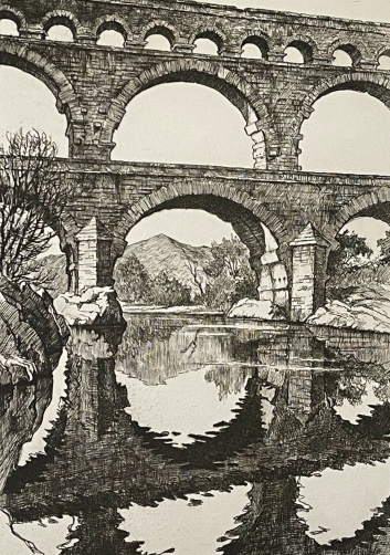 pont_du_gard_vers_1930_pointe_seche_maurice_robert_rhone_france