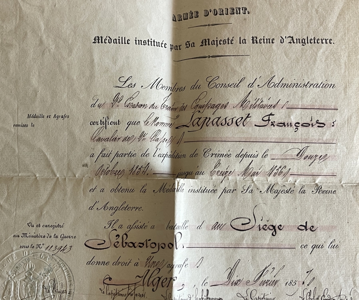crimean_war_medal_certificate_sebastopol_1854_french_soldier_napoleon_iii
