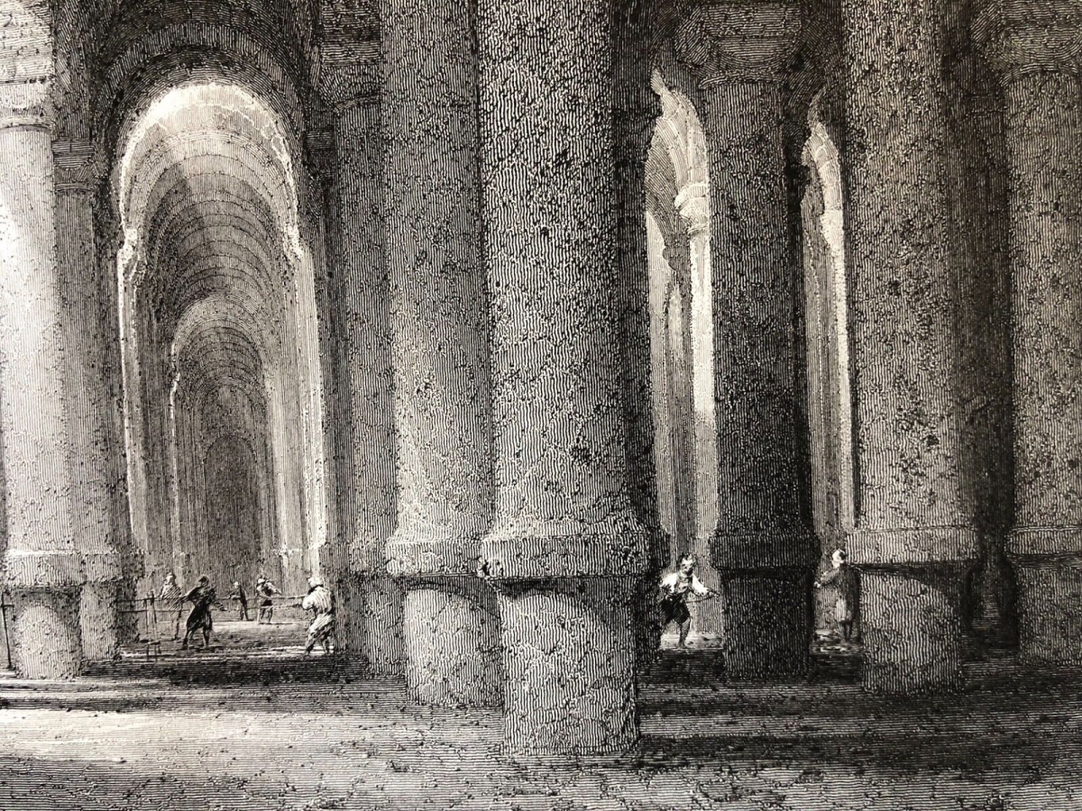 turquie_constantinople_istanbul_citerne_de_binbirdirek_mille_colonnes_c_1840