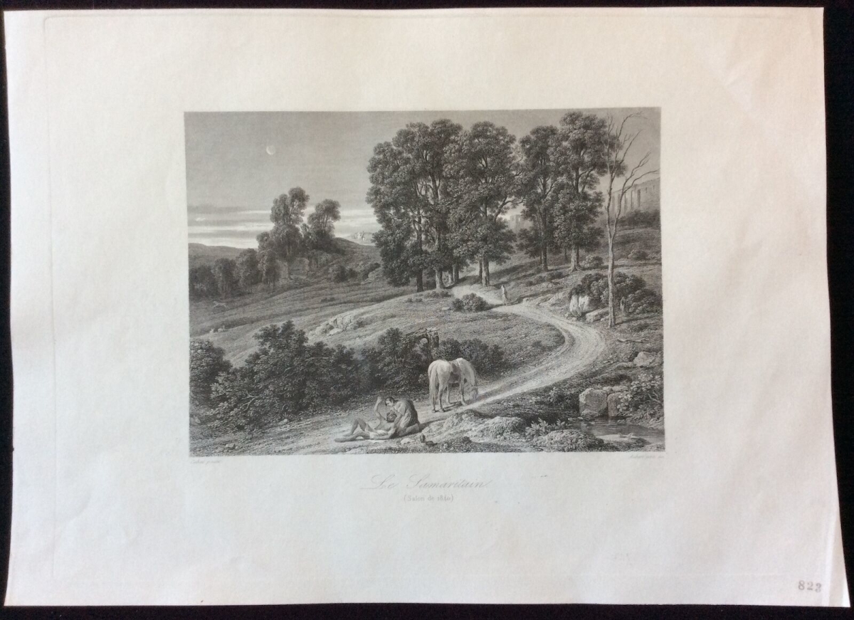 le_samaritain_dapres_louis_cabat_1813-1883_grave_par_louis_aubert