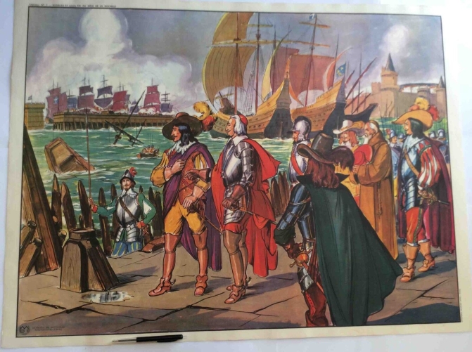 grande_lithographie_scolaire__richelieu,_louis_xiii__la_rochelle_circa_1960