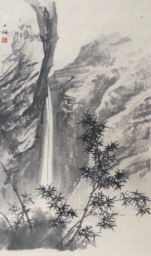 chute_deau_sur_papier_verge_vers_1960_china_chine