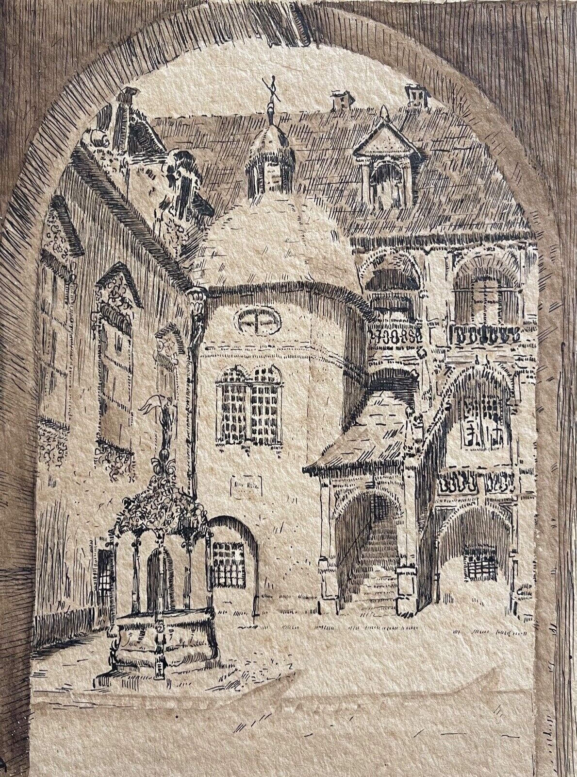 jean_joseph_chabridon_bruges_belgique_beffroi_canal_cygnes_eau-forte_circa_1932