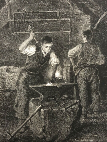 les_forgerons,_dapres_beleux__lithographie_sur_papier_japon_de_fischer_vers_1860_