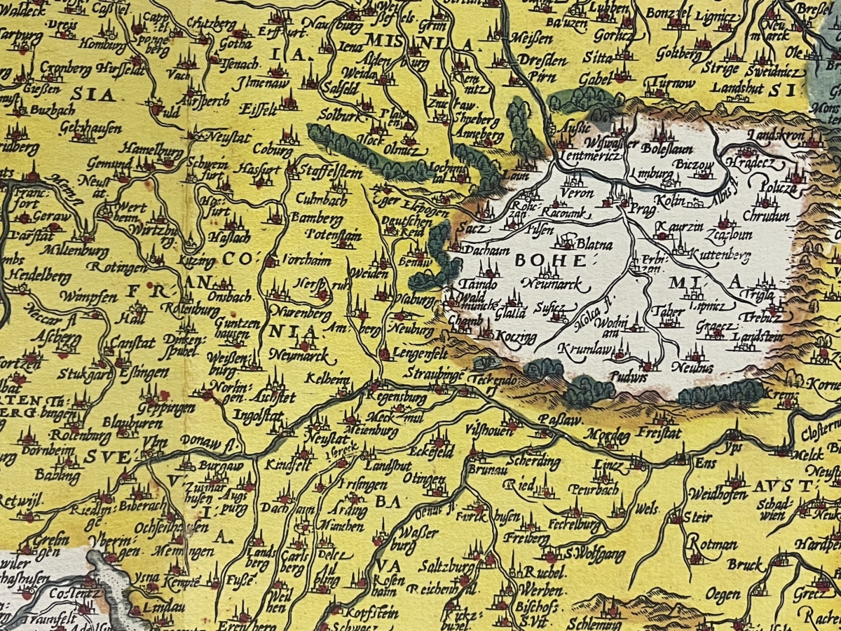 allemagne_germaine_carte_abraham_ortelius_1584_tirage_de_1969