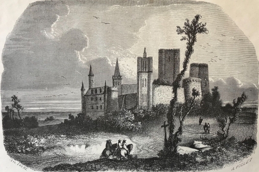 chateau_de_loches_gravure_sur_acier_c_1860_collegiale_saint-ours_val_de_loire