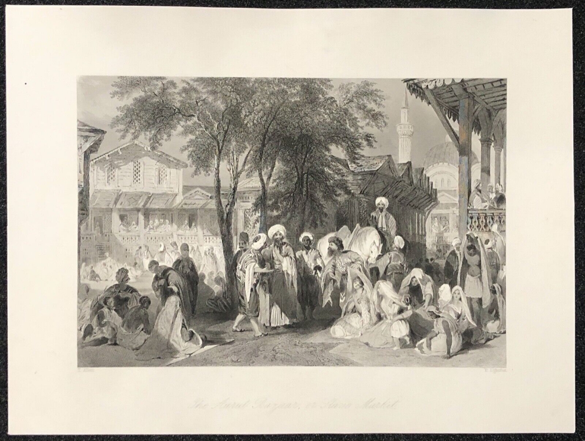 turquie_avrat_bazaar_or_slave_market_istanbul_constantinople_türkiye_1840