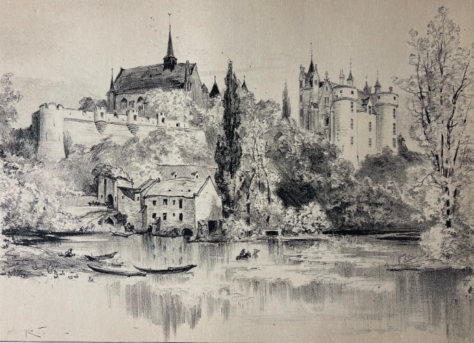 montreuil-bellay_maine-et-loire_avec_le_chateau_et_l???eglise_gravure_1891