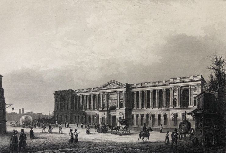 le_louvre_dessine_par_testard_gravee_par_dehorty_vers_1830_paris_france