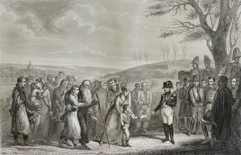 pologne_osterode_1807_napoleon_bonaparte_fait_grace_aux_habitants_france_c_1840