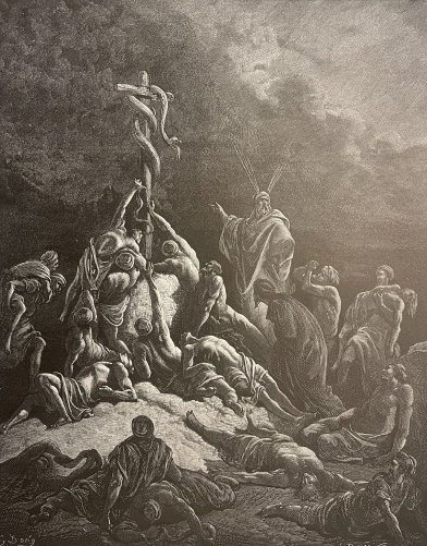 israel_le_serpent_d_airain_gustave_dore_1874_pharmacie_hermes