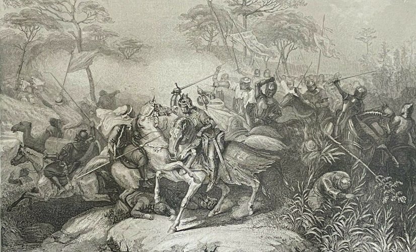 bataille_de_putaha_1159_sultan_de_damas_palestine_baudouin_iii_c_1840