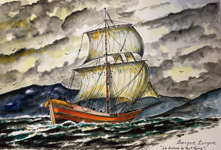 barque_turque_au_xixe_dans_le_bosphore_aquarelle_de_2001_marine