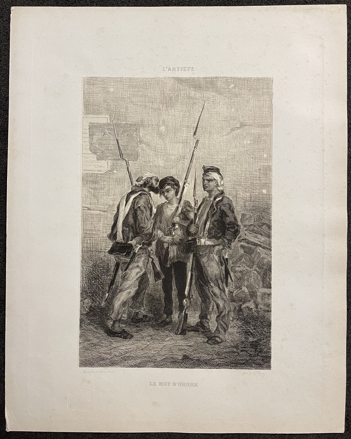 revolution_1848__adolphe_pierre_leleux_1812-1891__lartiste_louis-philippe_1850_