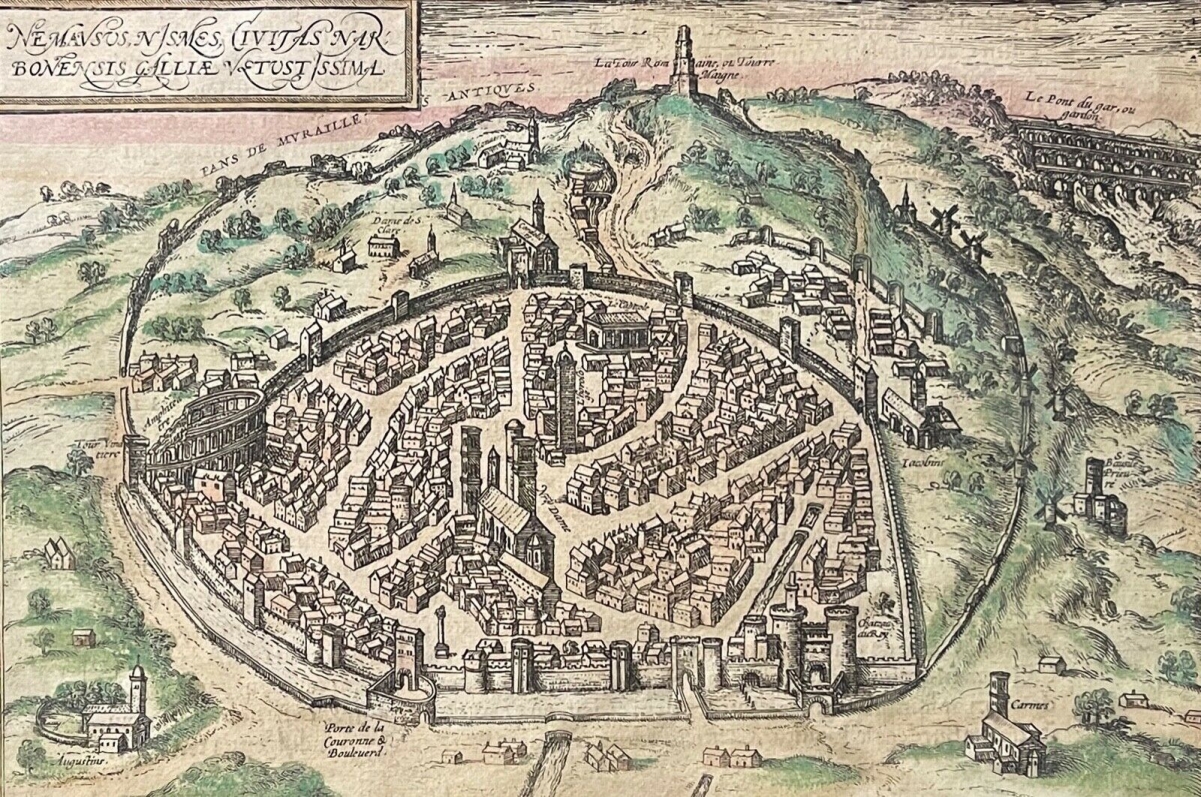 nimes_jean_poldo_dalbenas_1512-1563_plan_de_la_ville_de_nimes_1572_gard