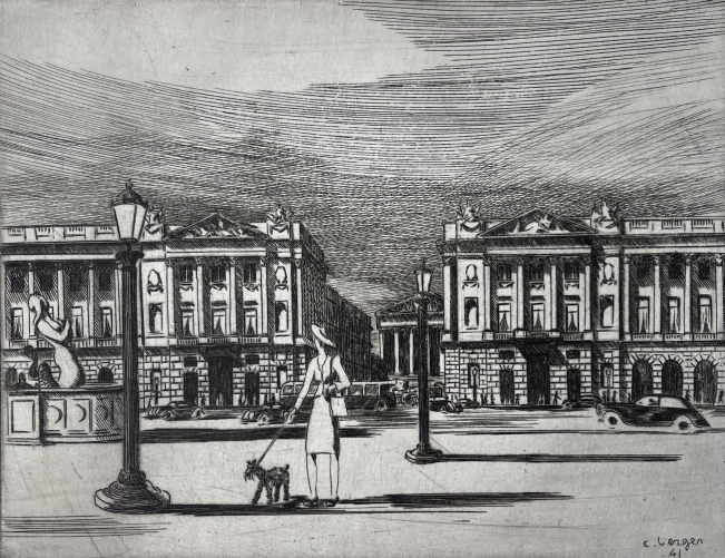 paris_place_de_la_concorde_pointe_seche_de_v_verger_1941_france