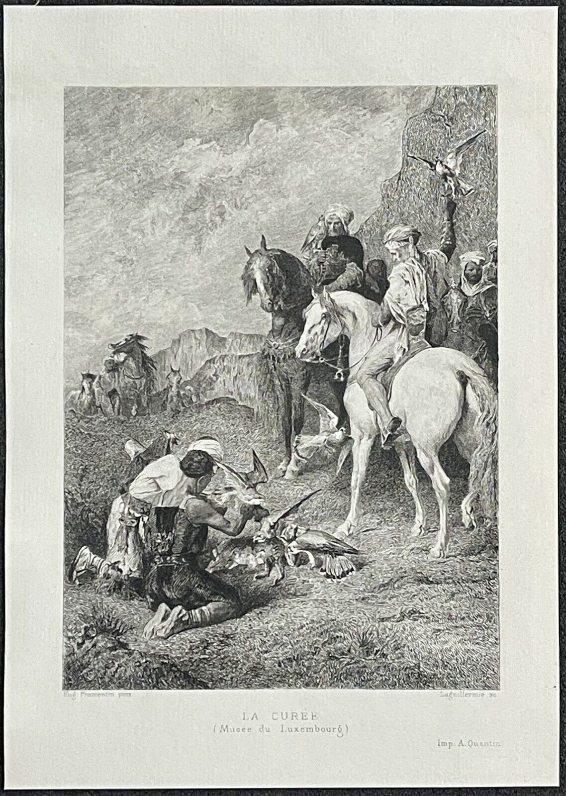 fauconnier_la_curee_eugene_fromentin_1820-1876_laguillermie_1881_faucon_arabe