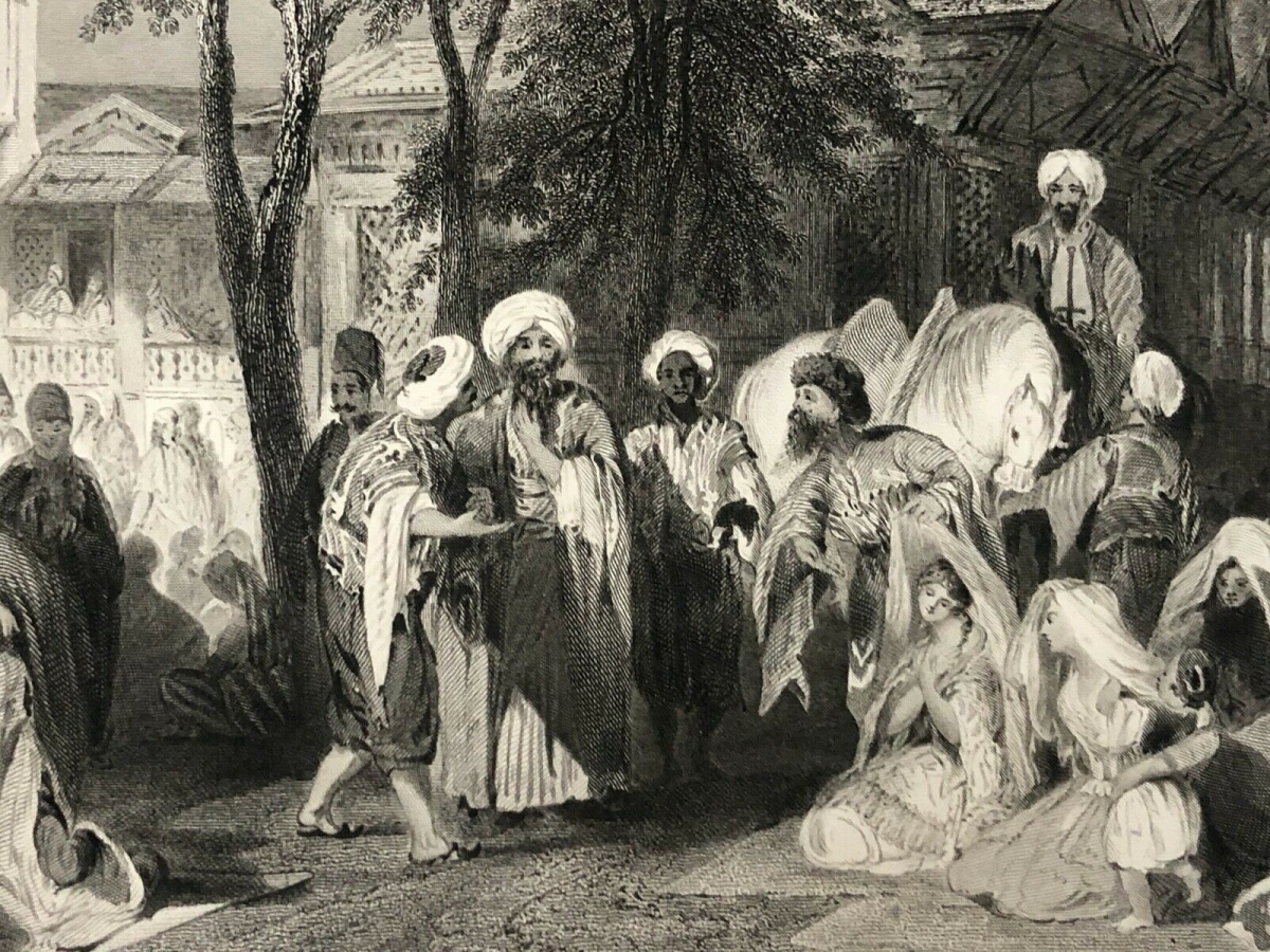 turquie_avrat_bazaar_or_slave_market_istanbul_constantinople_türkiye_1840