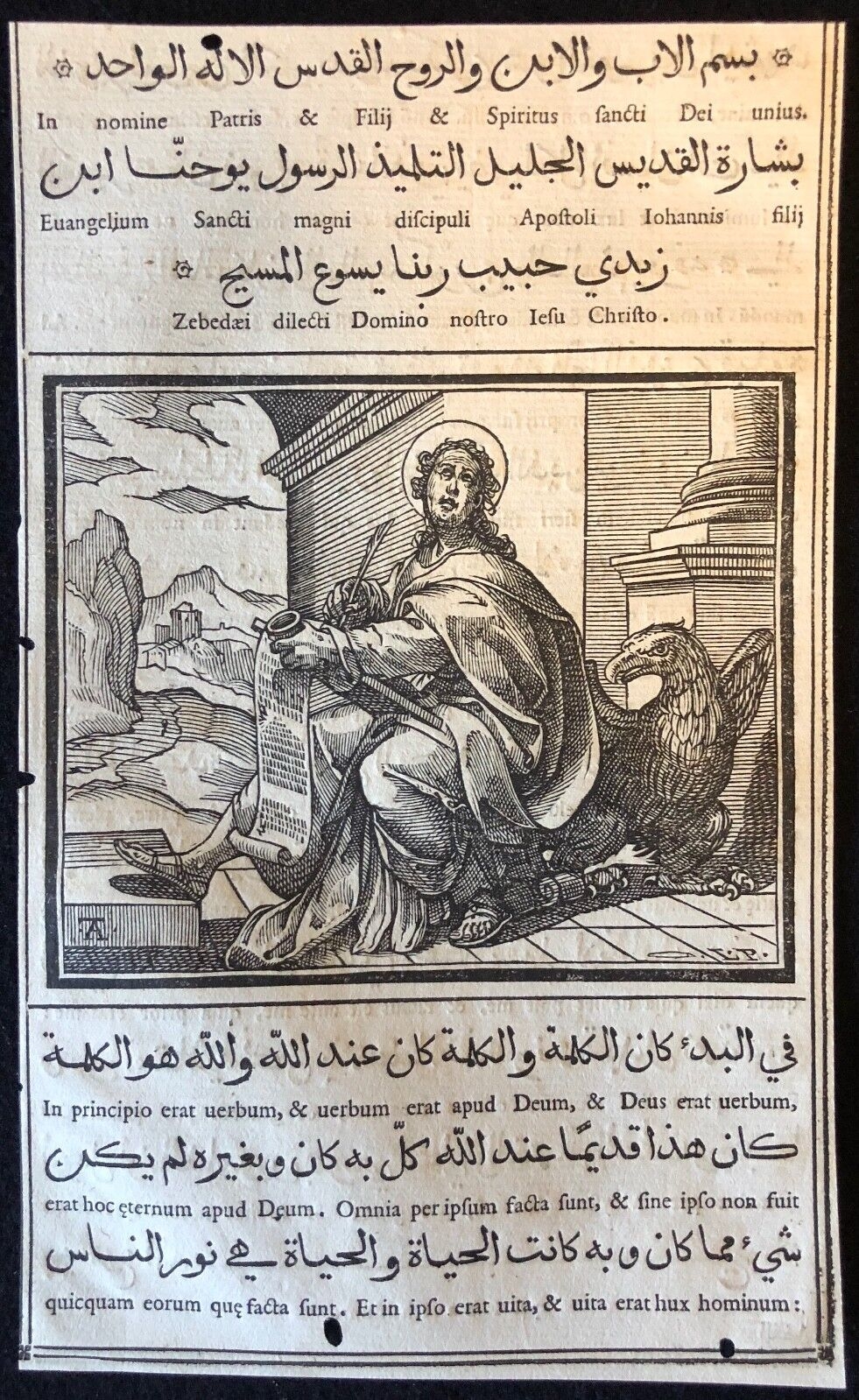 evangiles_arabe_raimondi_1591_tempesta_parasole_medicis_saint_jean_roma_aigle