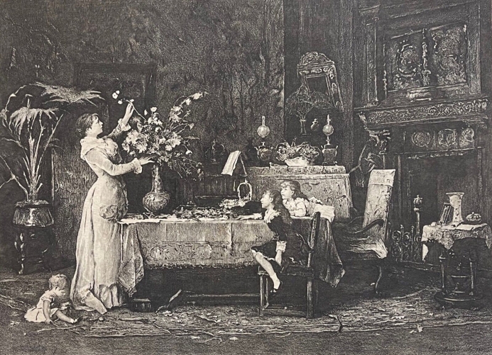 munkacsy_1844-1900_avant_la_fete_du_papa_graveur_laguillermie_1879