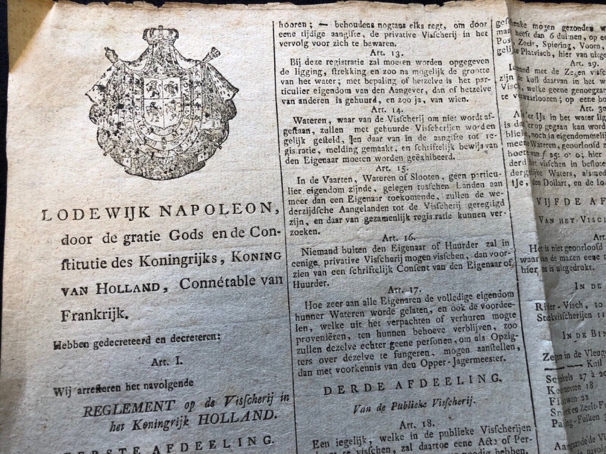 affiche_originale_hollande_lodewijk_napoleon_1808_van_maanen_bonaparte_empire