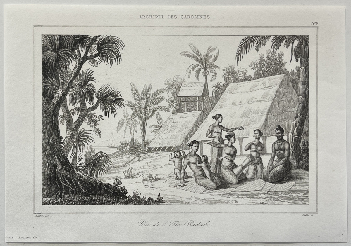 caroline_islands_radak_island_original_antique_engraving_micronesia_1836_oceanie