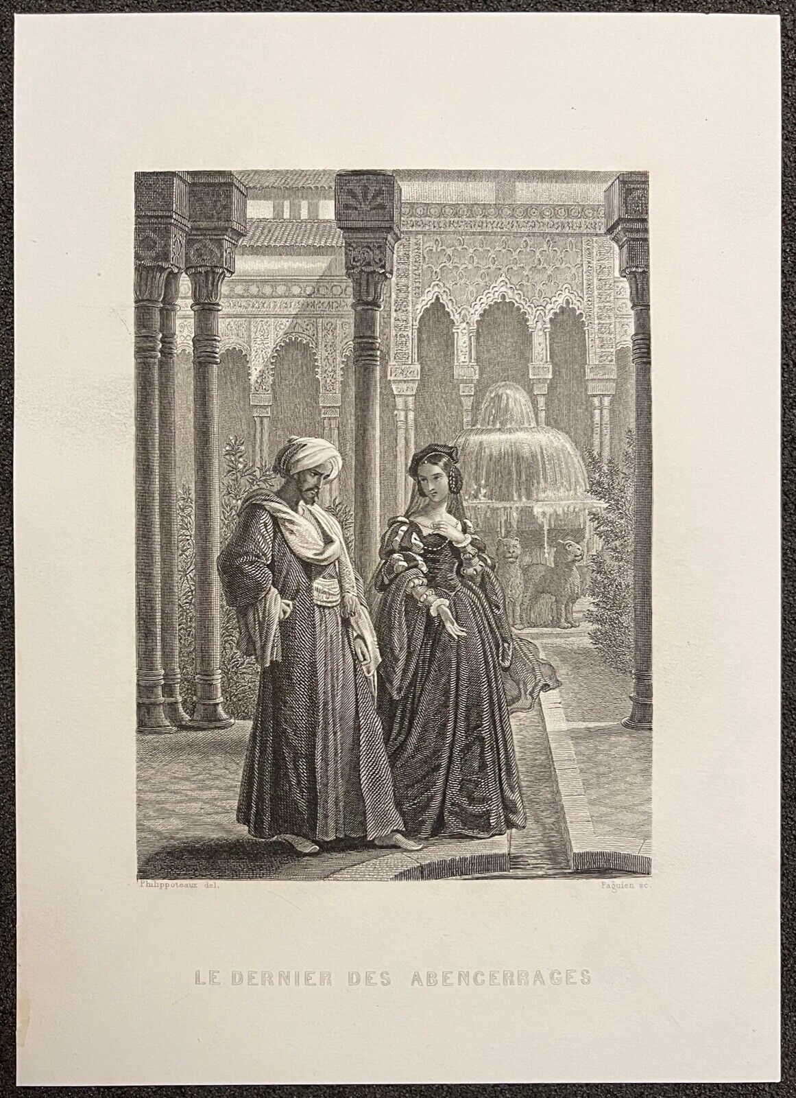 le_dernier_des_abencerrages_tribu_arabe_maure_royaume_de_grenade_1863_espagne