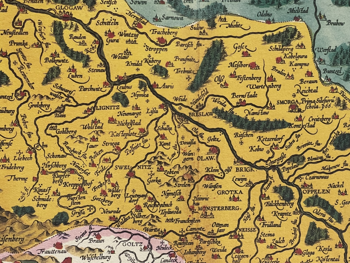 allemagne_silesie_carte_martino_helwigio_de_1595_tirage_de_1969_silesiae