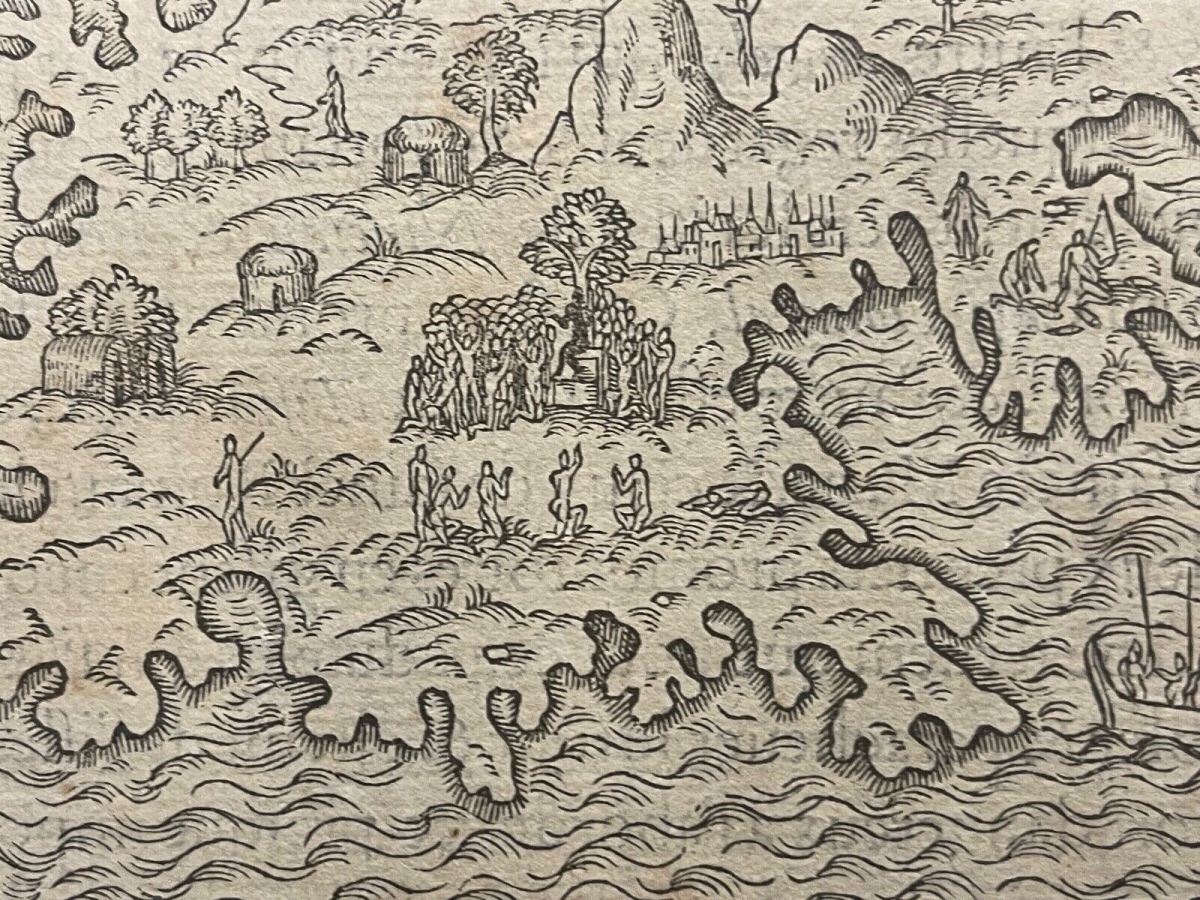 madagascar_1575_map_andre_thevet_woodcut_cosmographie_universelle_early_africa