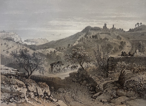 la_turbie_monaco_nice_french_riviera_landscape_antique_lithograph_1864