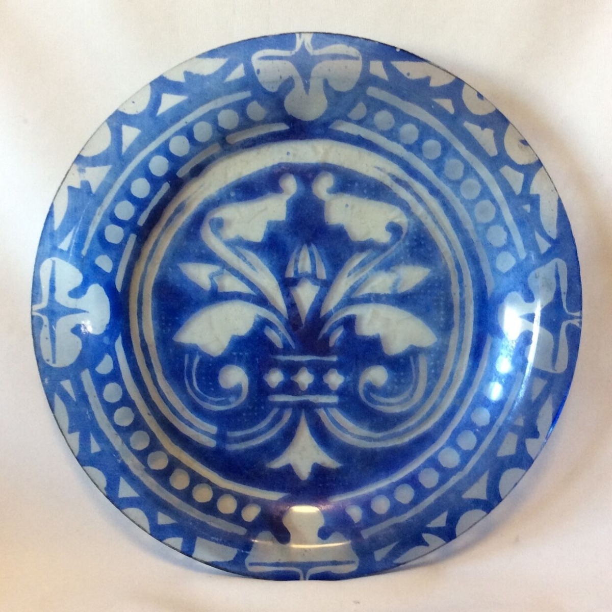 plat_bleu_fleur_de_lys_omeyade_ou_mamelouk_islam_turquie_orientalisme_ottoman
