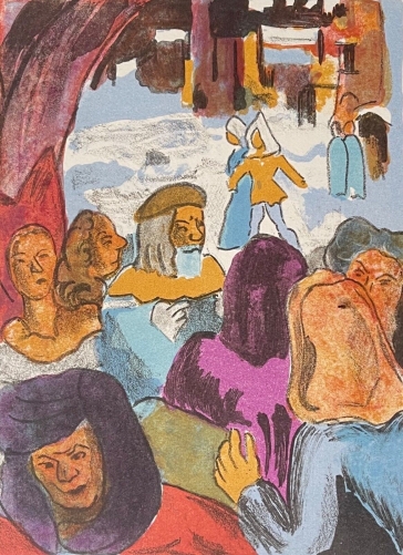 pierre_ambrogiani_1907-1985_lithographie__1948_marseille_moyen_age_