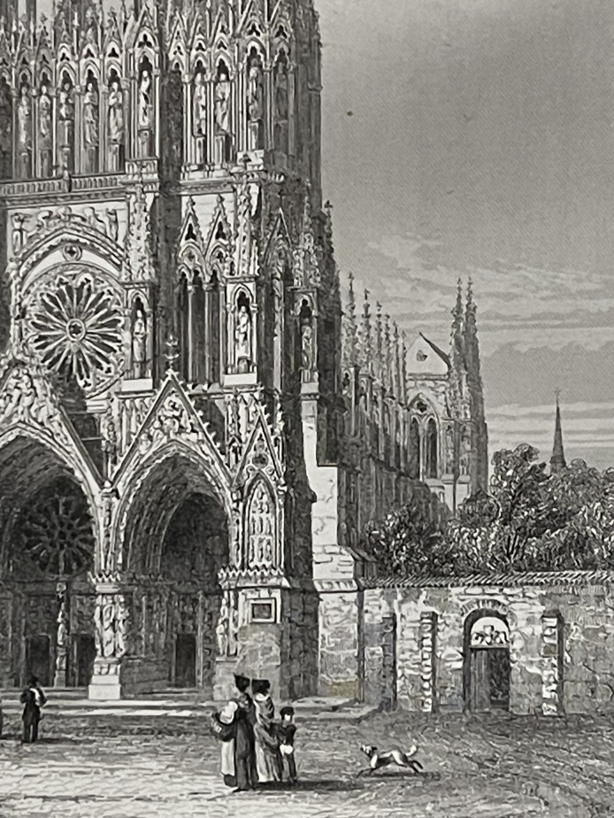 reims_cathedrale_notre-dame_marne_champagne_gravure_de_doerty_1855_france