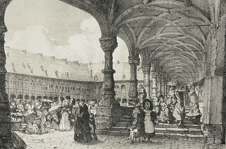 belgique_palais_du_primat_de_liege_cour_servant_de_marche_lithographie_de_1837