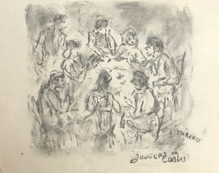 joueurs_de_cartes_louis_moreau_dessin_vers_1970