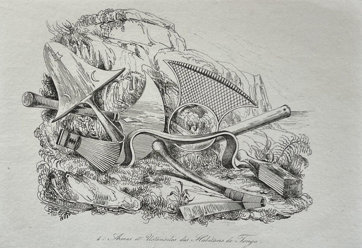 tonga_weapons_&_traditional_tools_engraving_polynesia_oceanie_1836