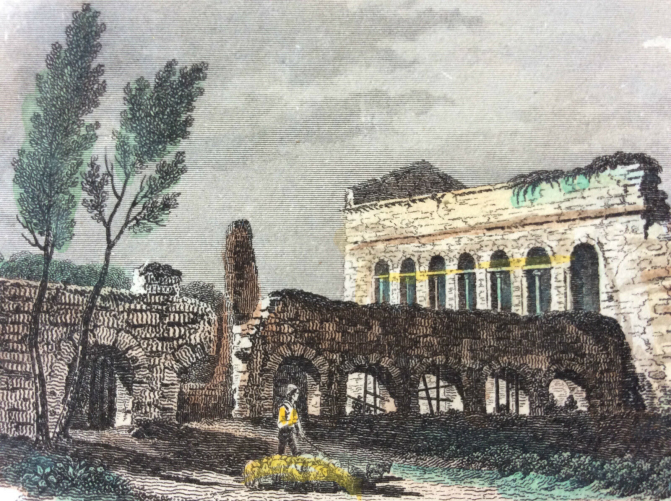 chateau_d???harcourt_eure_estampe_colorisee_vers_1835