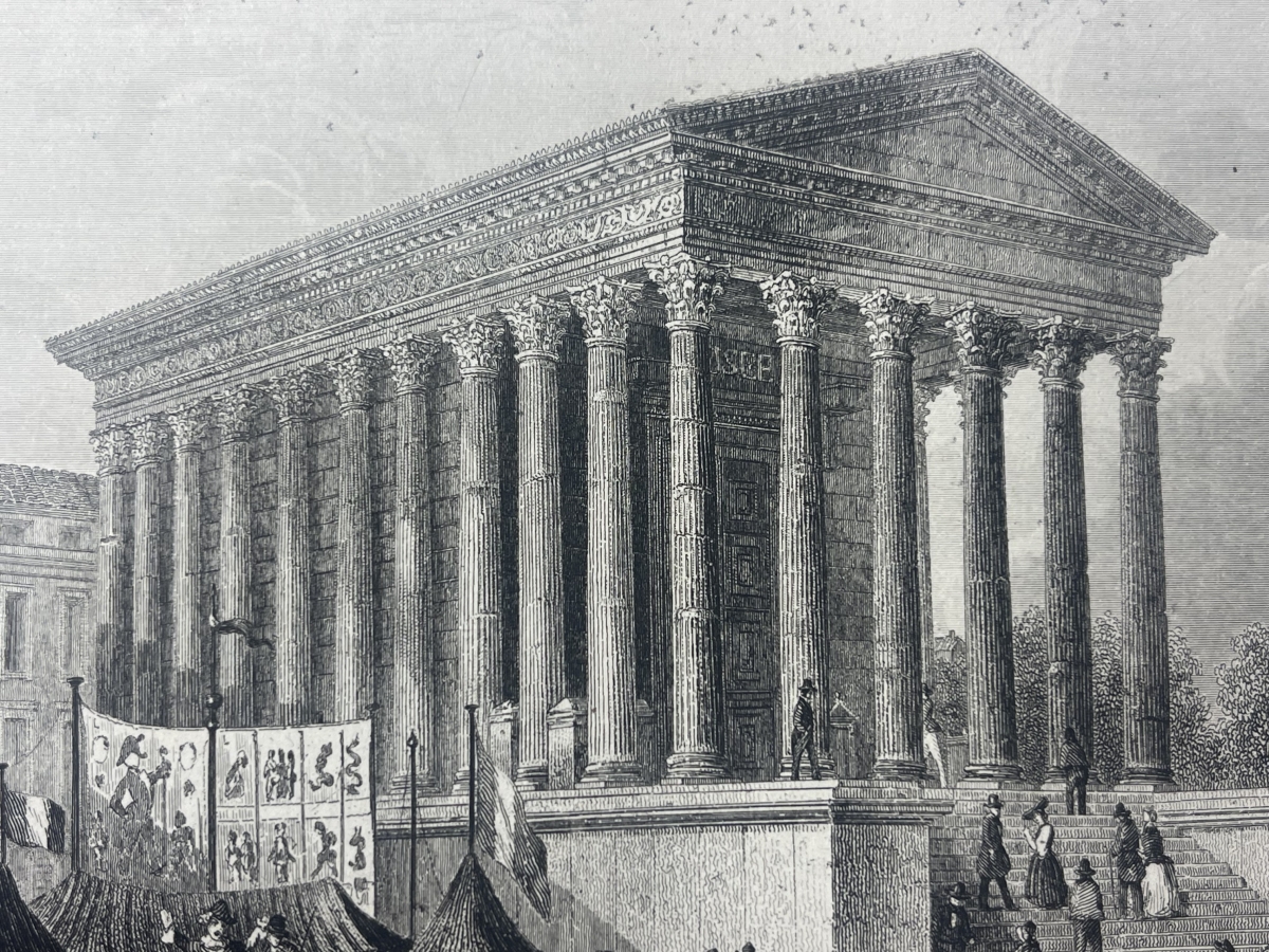 nimes_maison_carree_gard_provence_empire_romain_c_1835_france