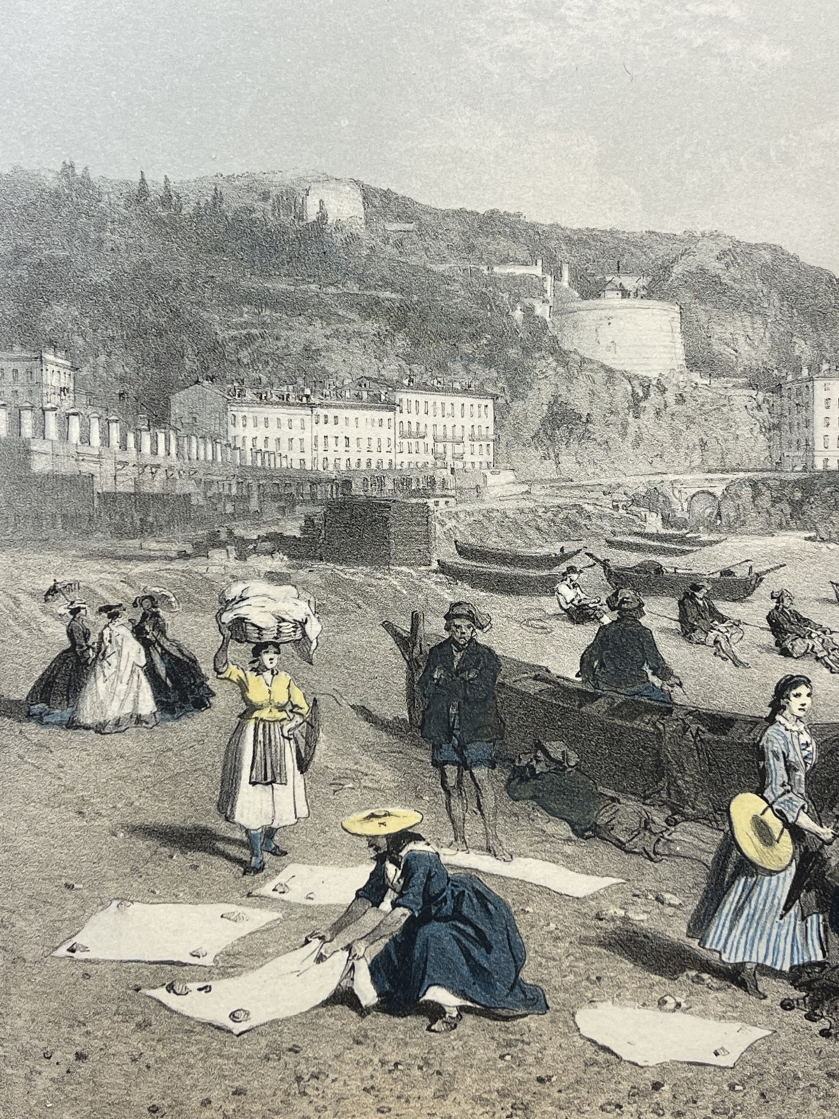 nice_savoie_femmes_et_pecheurs_plage_des_ponchettes_lithographie_1864