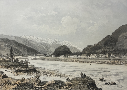 aiguebelle_savoie_antique_engraving_alpine_river_view_france_1864