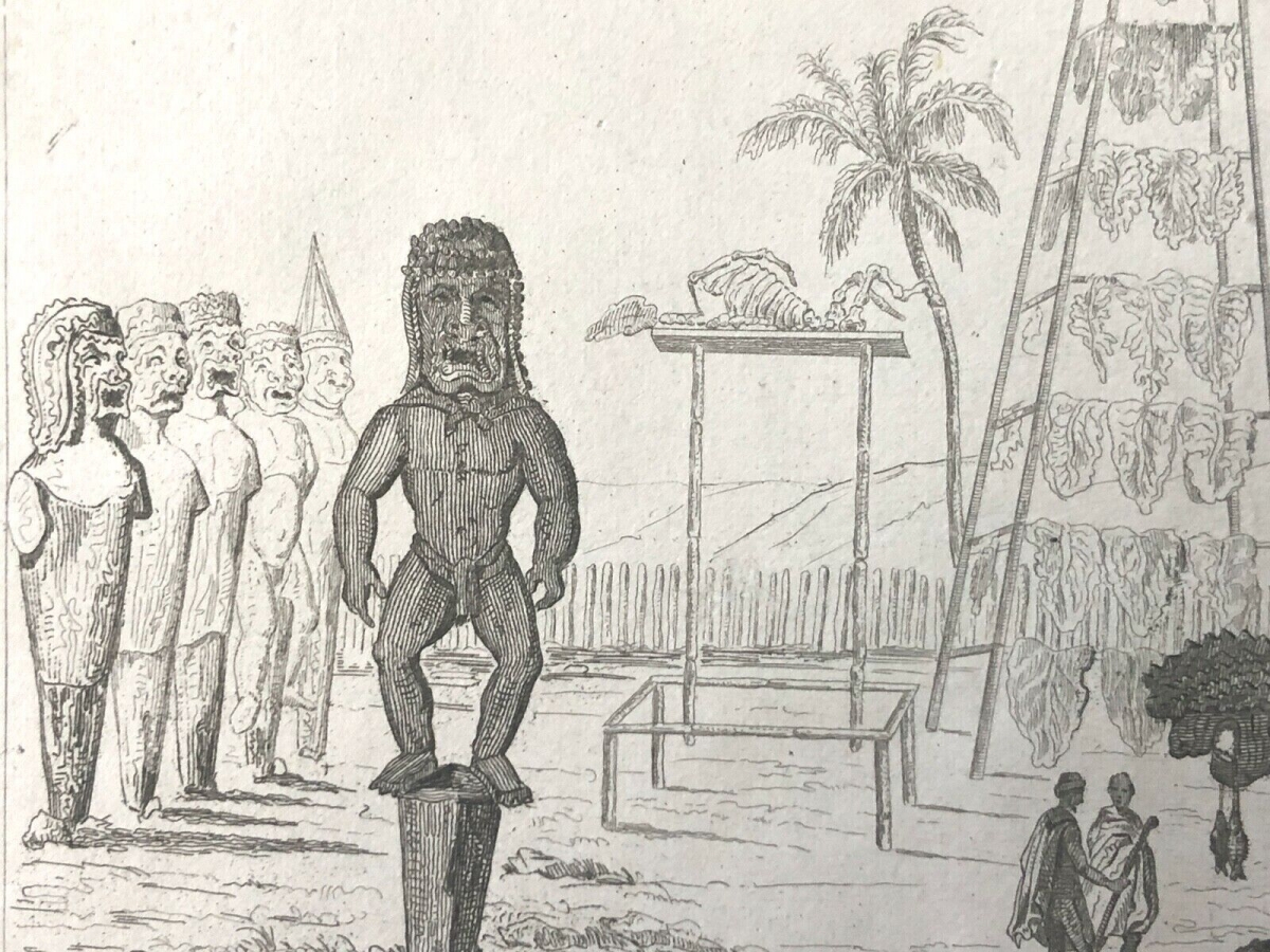 hawai_etats-unis_morai_du_roi_lithographie_1836_xixe_usa