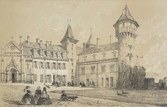 chateau_fort_de_bourbon_busset_allier_lithographie_c_1840_france