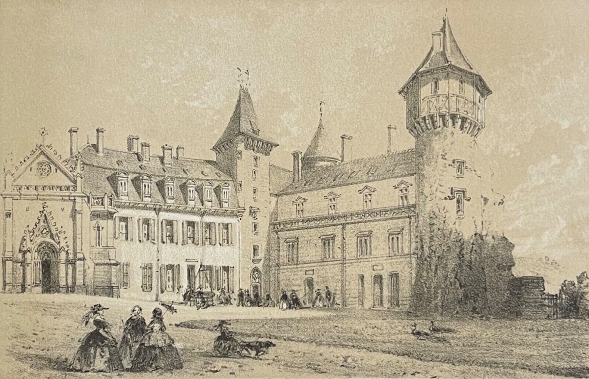 chateau_fort_de_bourbon_busset_allier_lithographie_c_1840_france
