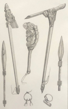 nouvelle-zelande_armes_et_pagayes_1836_new_zealand_oceanie
