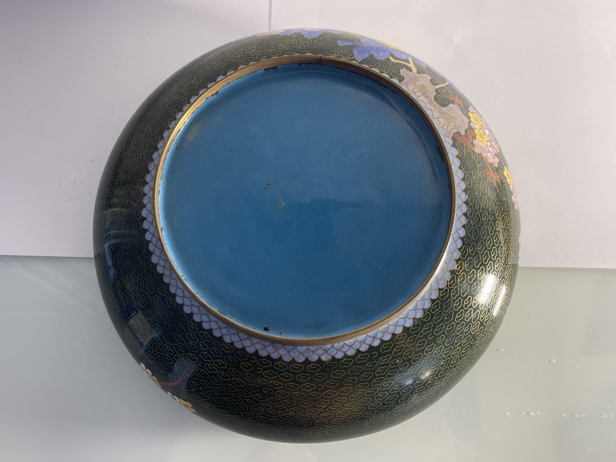 chine__superbe_vasque_en_bronze_cloisonne,_polychromie,_fleurs__china_zhongguo_